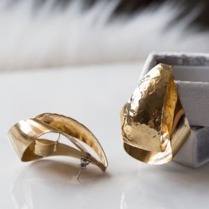 Vintage Duel Textured Earrings